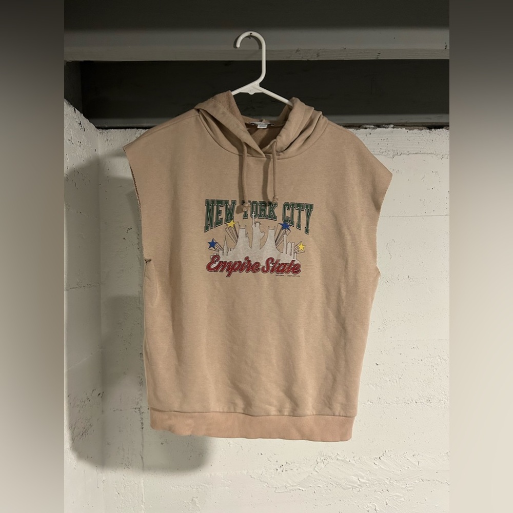 TOPSHOP boxing sleeveless hoodie